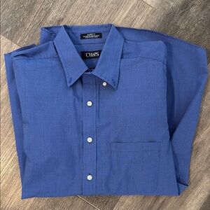 Chaps Men's Classic Blue Dress Shirt